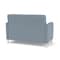 Lesro Siena 2 Seat Tandem Seating No Ctr Arm, Bru Steel, RS RainSong Back, MD Titan Seat, RS RainSong Panels SN2101 - alternate 2
